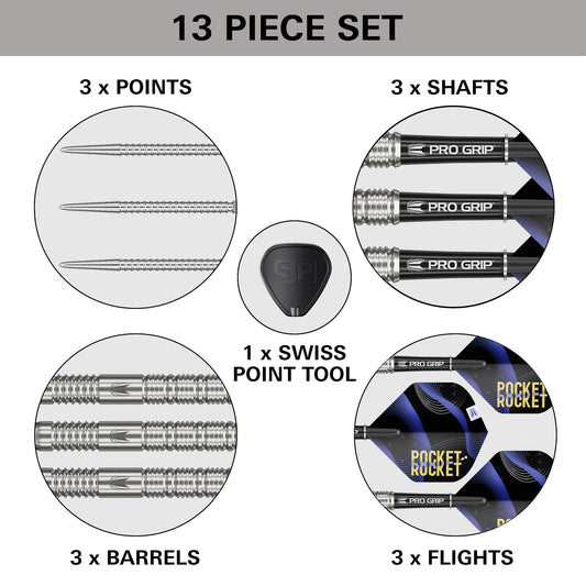 Target Justin Hood 90% 23g SP Steel Tip Darts 2026