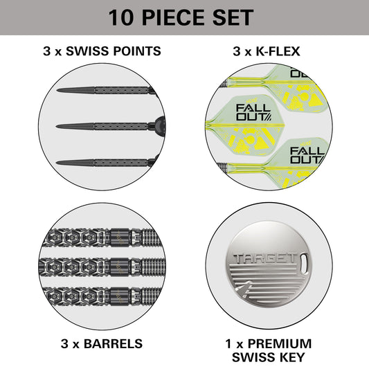 Target Luke Littler Fallout 90% SP Steel Tip Darts 2026