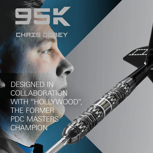 Chris Dobey 95K 95% Tungsten SP Steel Tip Darts