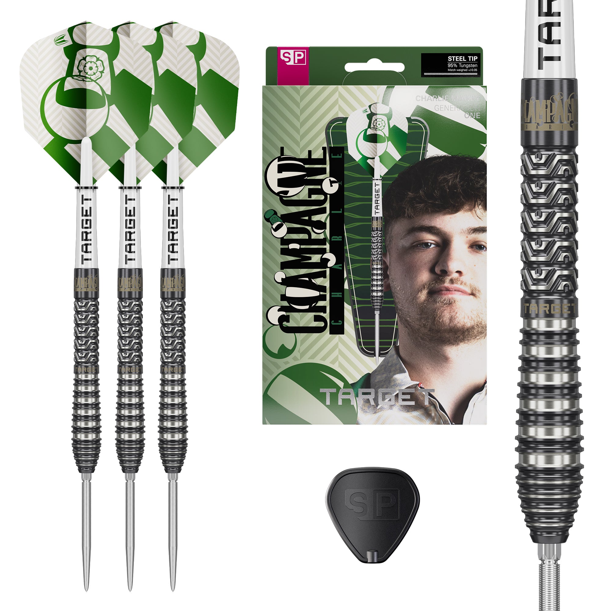 Target Charlie Manby 95% Steel Tip Darts 2026