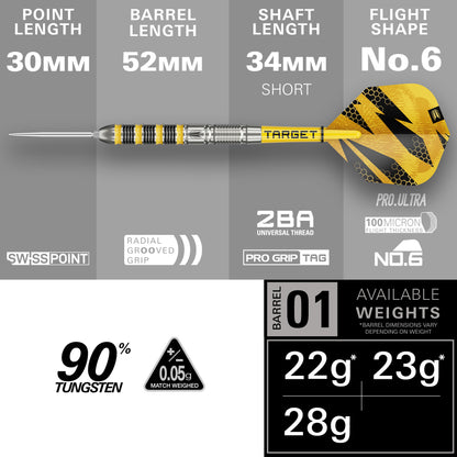 Target Buzz 90% SP01 Steel Tip Dart 2026