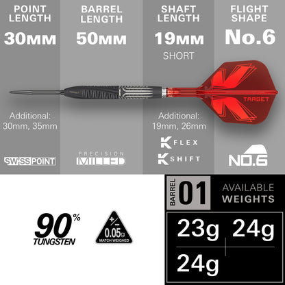 Target Shift  90% SP Steel Tip Darts 2026