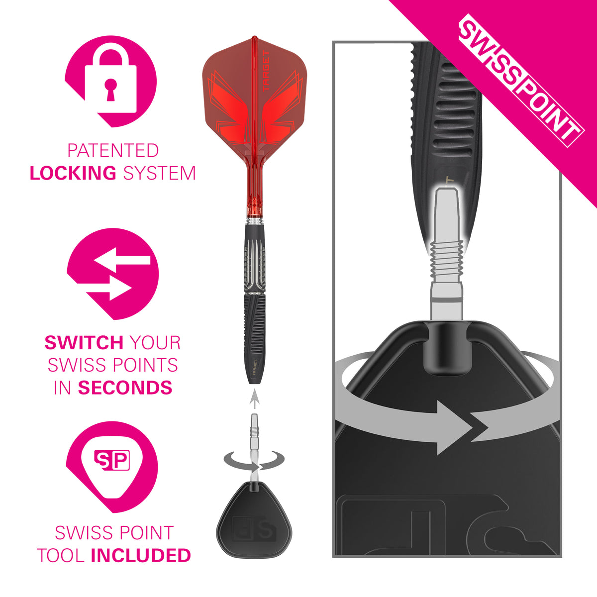 Target Shift  90% SP Steel Tip Darts 2026