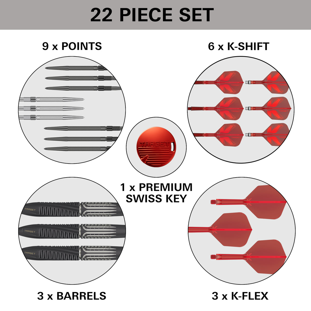 Target Shift  90% SP Steel Tip Darts 2026