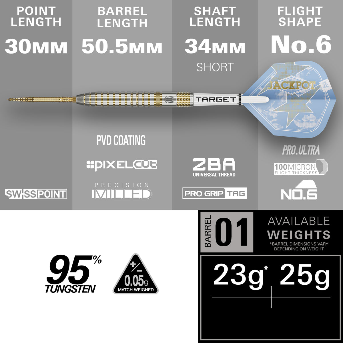 Target Adrian Lewis Showdown 95% SP Steel Tip Darts 2026