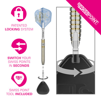 Target Adrian Lewis Showdown 95% SP Steel Tip Darts 2026
