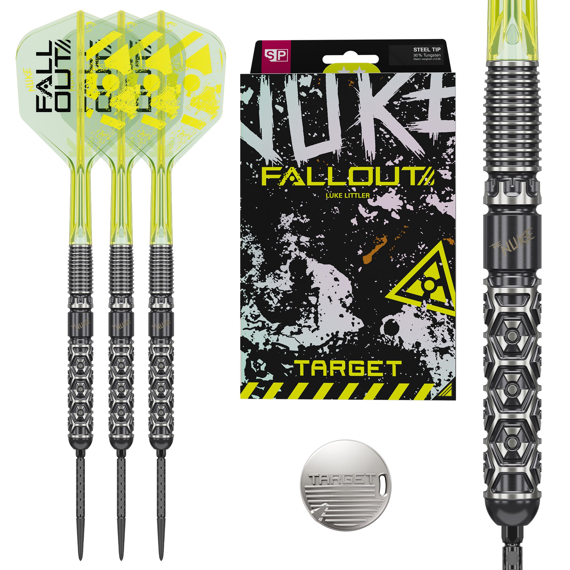 Target Luke Littler Fallout 90% SP Steel Tip Darts 2026