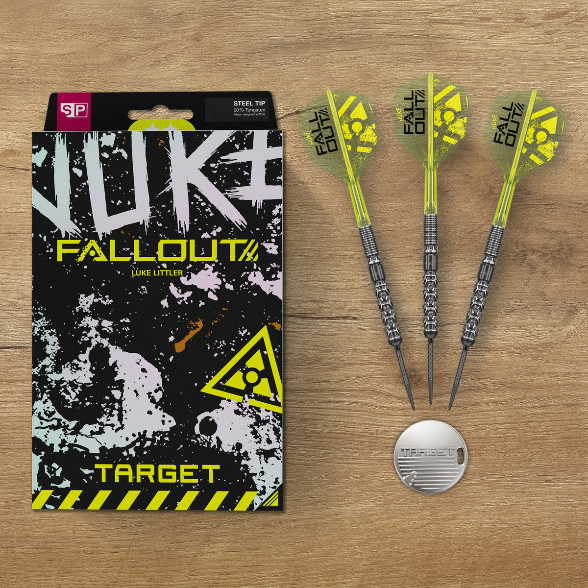 Target Luke Littler Fallout 90% SP Steel Tip Darts 2026
