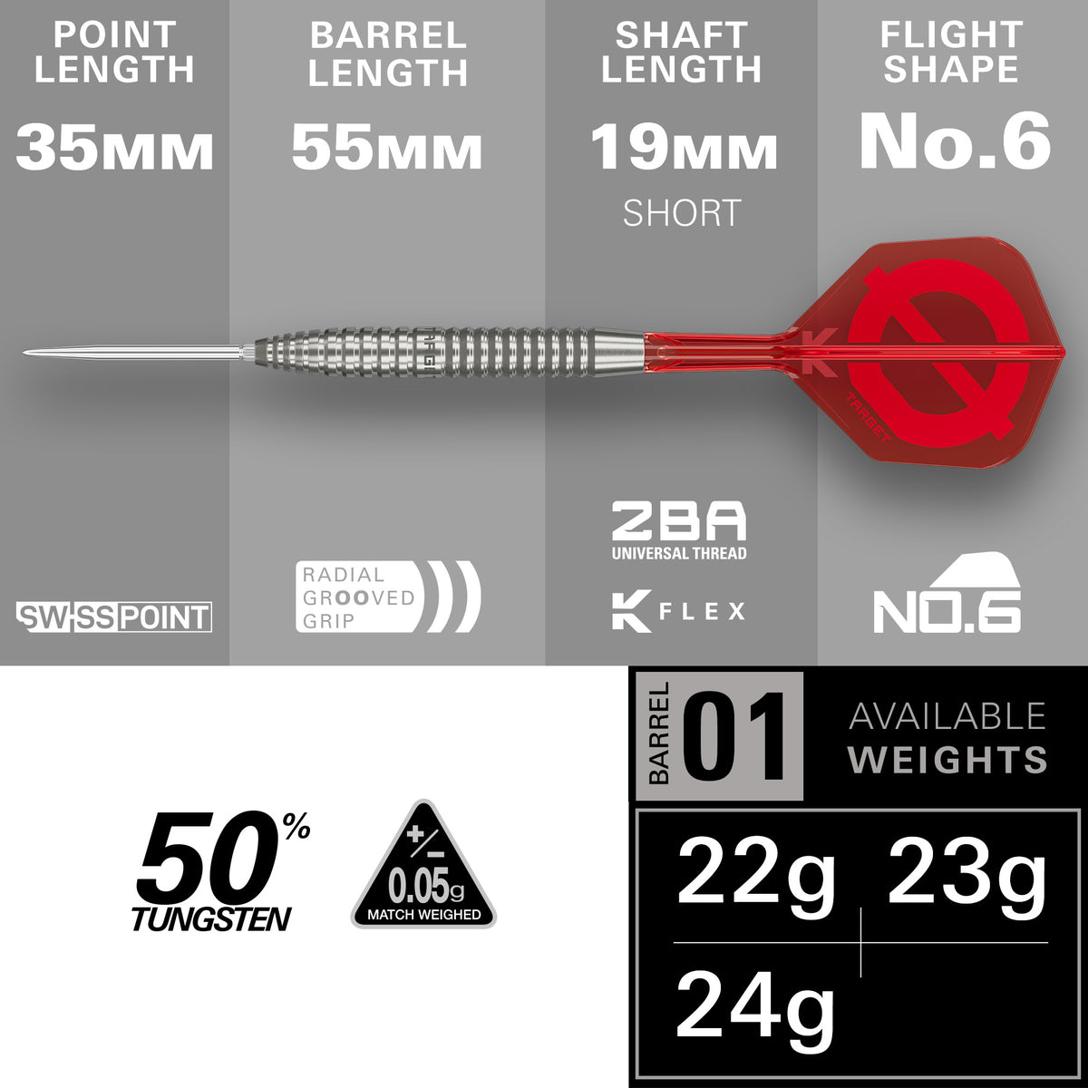 Target Group Ø 50% 02 Steel Tip Darts 2026