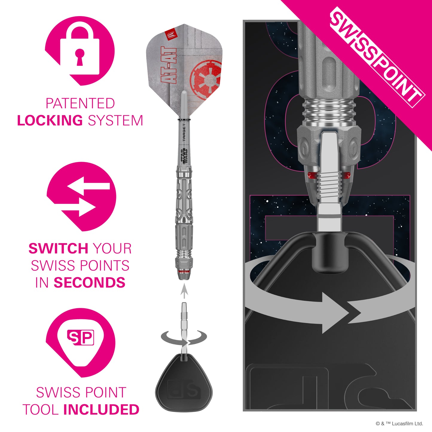 Target | STAR WARS AT-AT 90% SP Steel Tip Darts