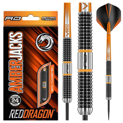 Red Dragon Amberjack 18 90% Steel Tip Darts