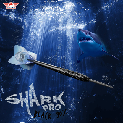 Bull's NL Shark Pro Black 90% Tungsten Steel Tip Darts