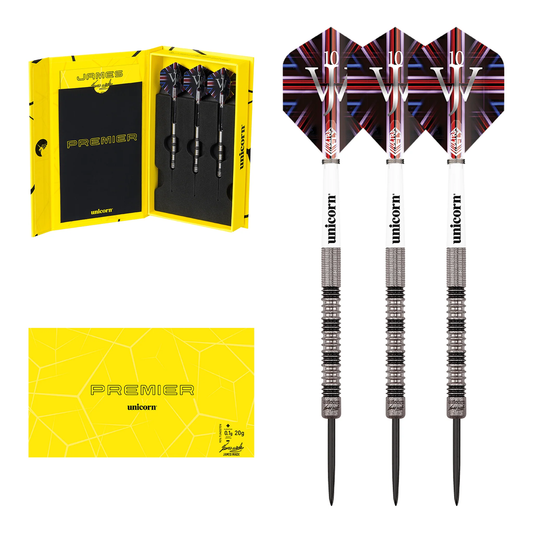 Unicorn James Wade Premier 90% Tungsten Steel Tip Darts
