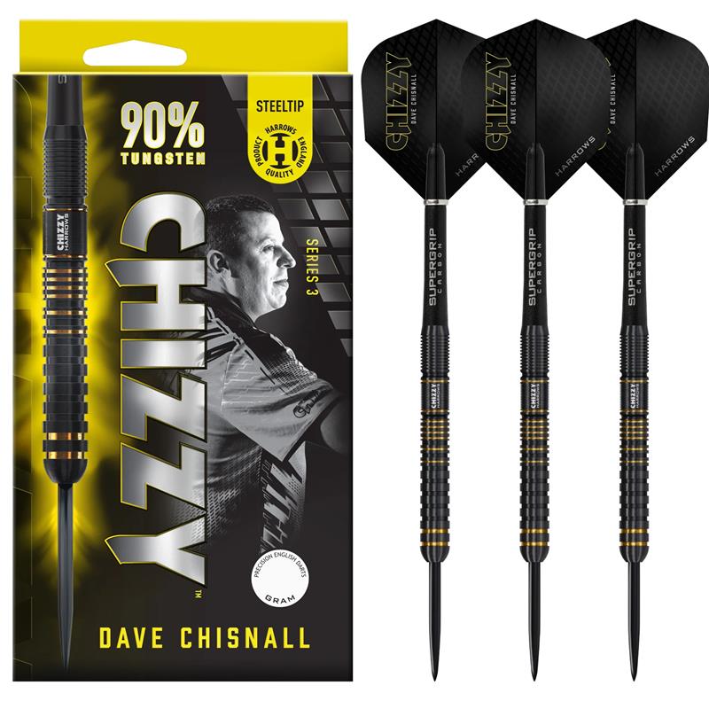Harrows Dave Chisnall Chizzy Series 3 90% Tungsten Steel Tip Darts