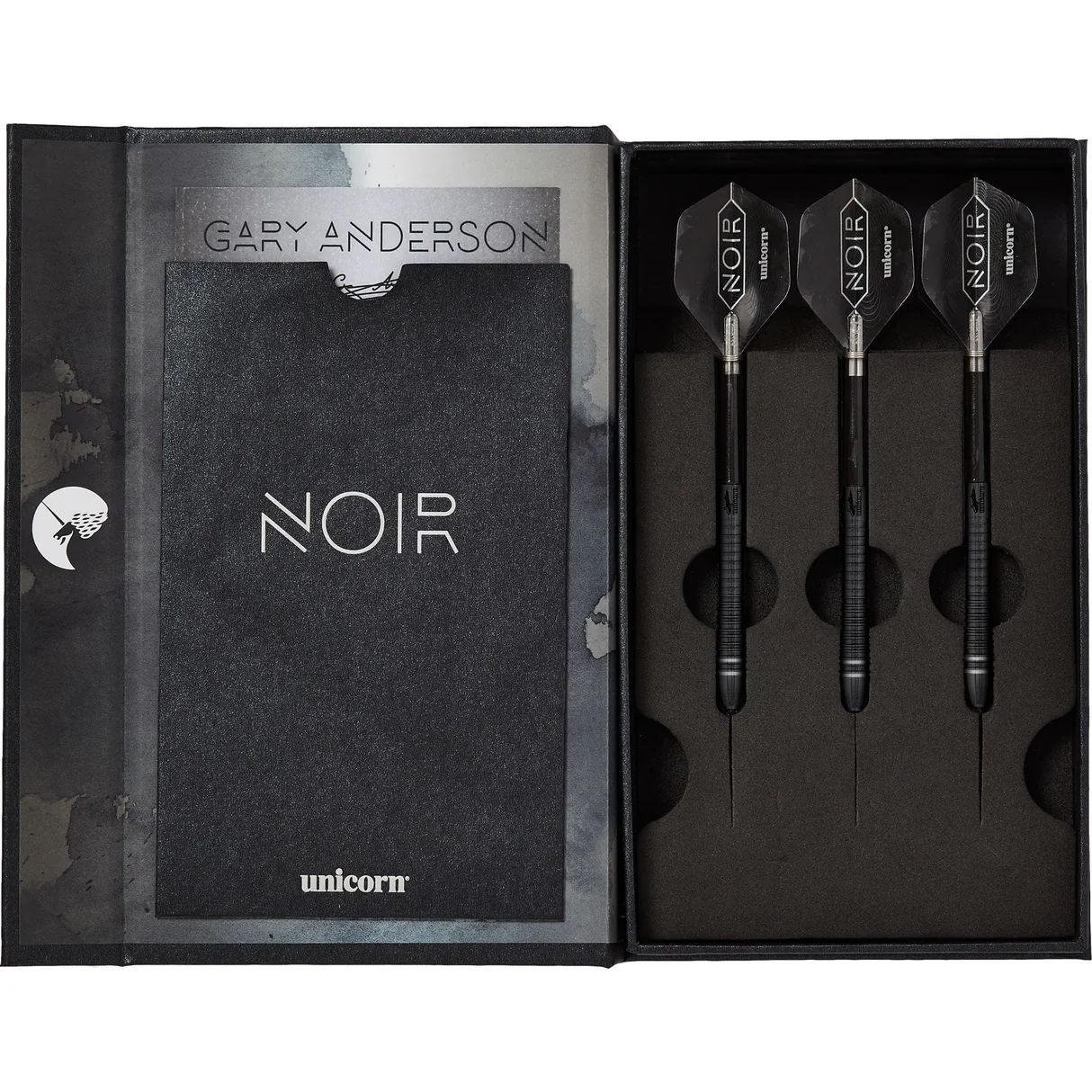 Unicorn Gary Anderson Noir Phase 6 90% Tungsten Steel Tip Darts