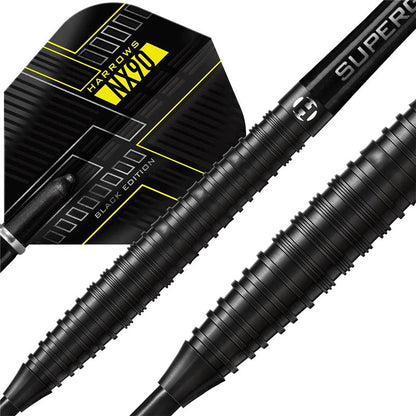 Harrows NX90 Black Edition 90% Tungsten Steel Tip Darts