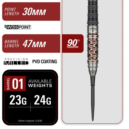 Target Japan Signature Charis G6 SP Steel Tip Darts