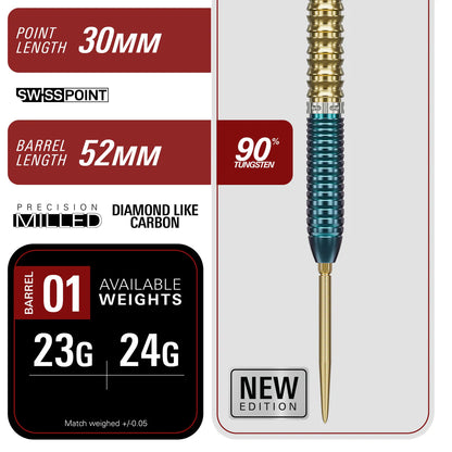 Target Japan Prime Series Zenith G2.5 SP Steel Tip Darts