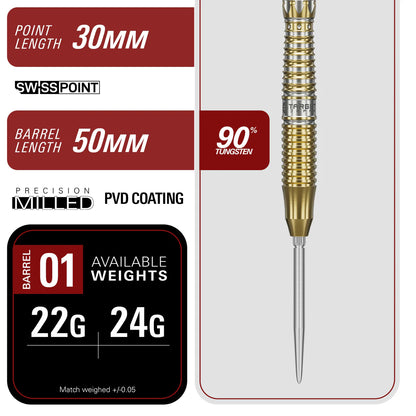 Target Japan Black Marque Enzo SP Steel Tip Darts