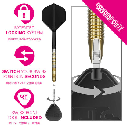 Target Japan Black Marque Enzo SP Steel Tip Darts