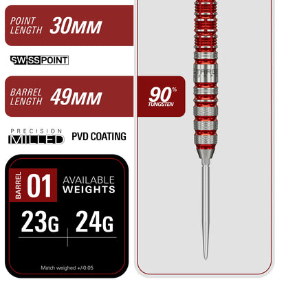 Target Japan Black Marque Spinel SP Steel Tip Darts