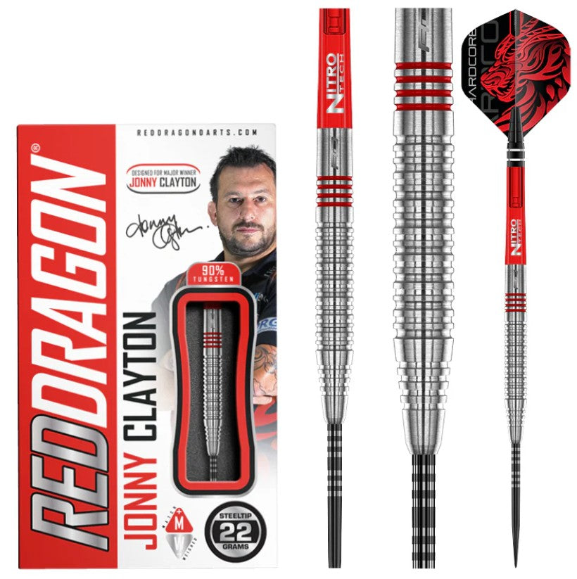Red Dragon Jonny Clayton 2.0 90% Steel Tip Darts