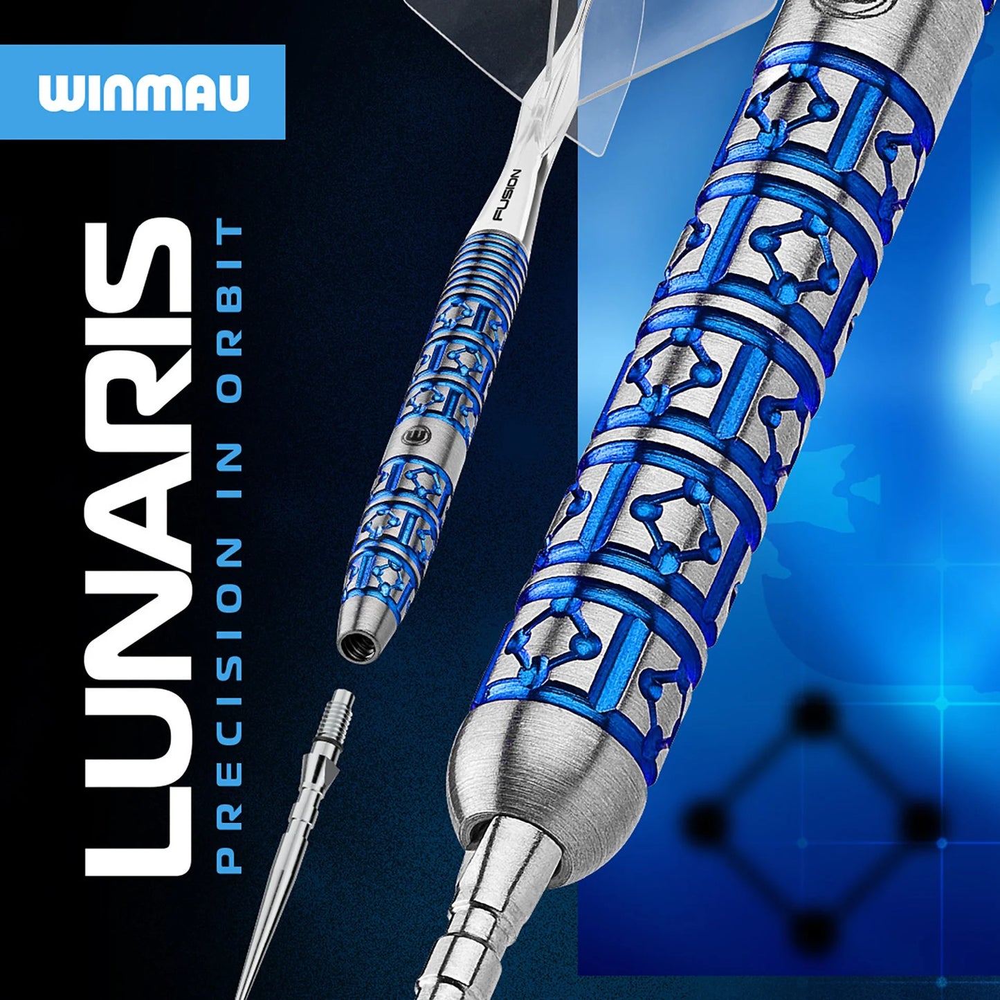 Winmau Lunaris Parallel 90% Tungsten Darts (SP)