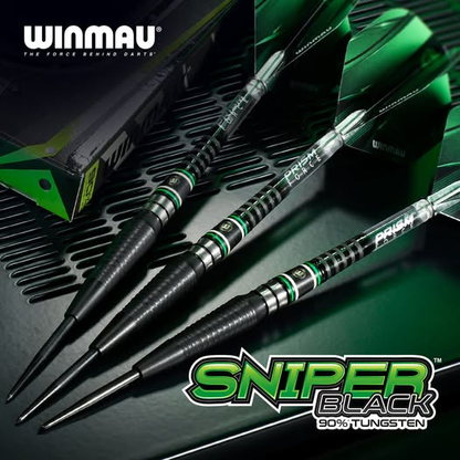 Winmau Sniper Black 90% Tungsten Steel Tip Darts