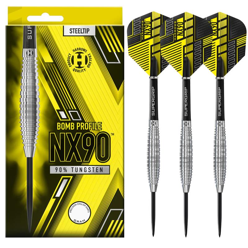 Harrows NX90 Bomb 90% Tungsten Steel Tip Darts
