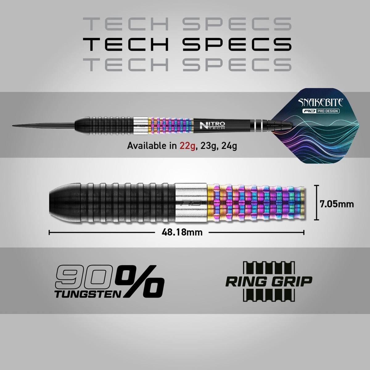 Red Dragon Peter Wright Corra 90% Steel Tip Darts