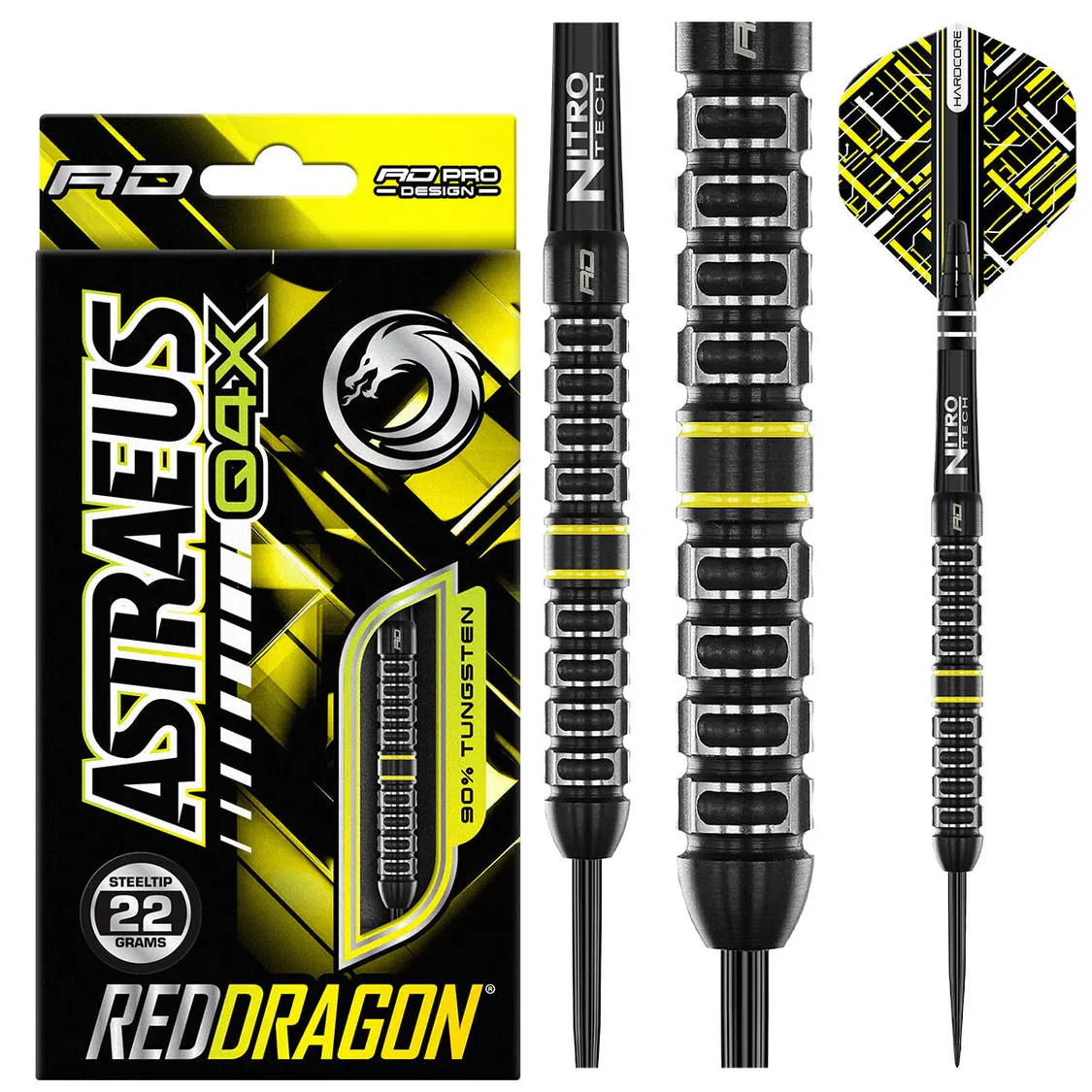Red Dragon Astraeus Q4X Parallel 90% Steel Tip Darts