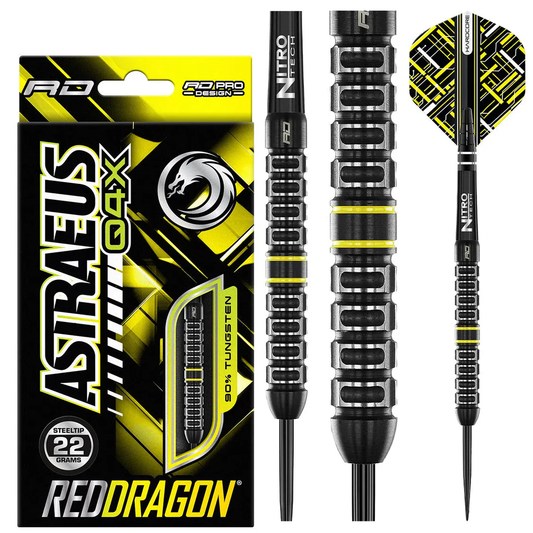 Red Dragon Astraeus Q4X Parallel 90% Steel Tip Darts