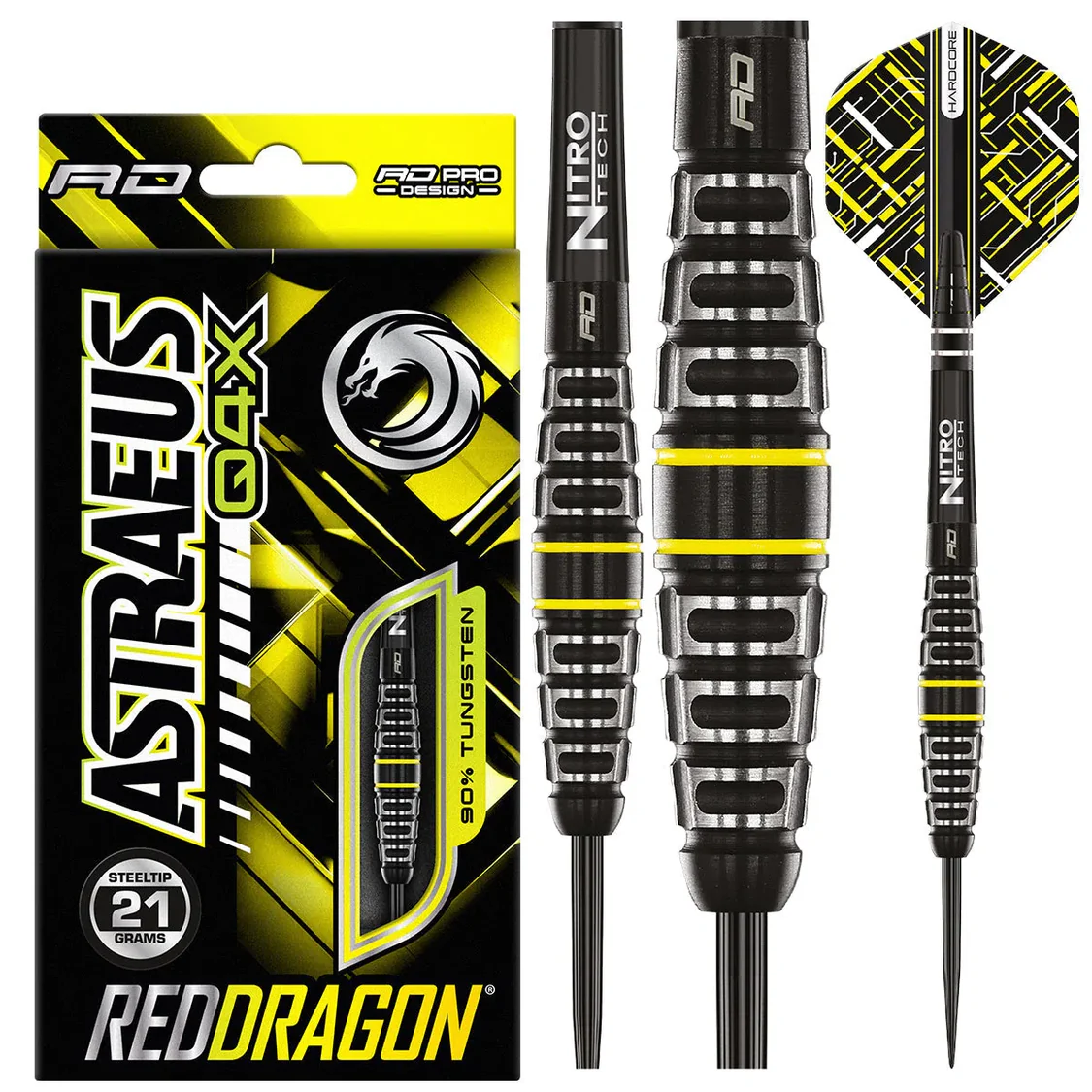 Red Dragon Astraeus Q4X Torpedo 90% Steel Tip Darts