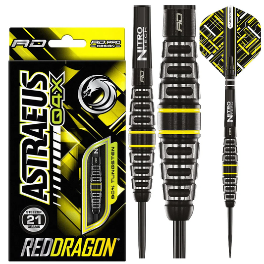 Red Dragon Astraeus Q4X Torpedo 90% Steel Tip Darts