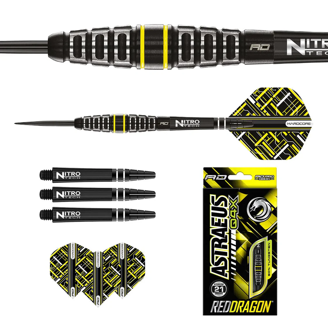 Red Dragon Astraeus Q4X Torpedo 90% Steel Tip Darts