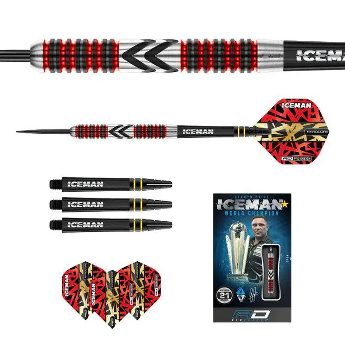 Red Dragon Gerwyn Price Firebird 90% Steel Tip Darts