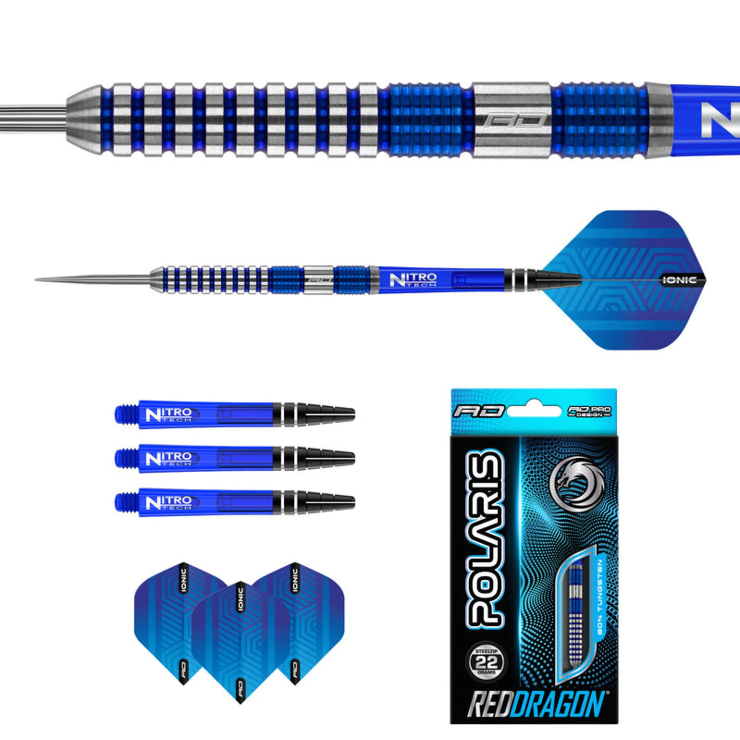 Red Dragon Polaris 90% Steel Tip Darts