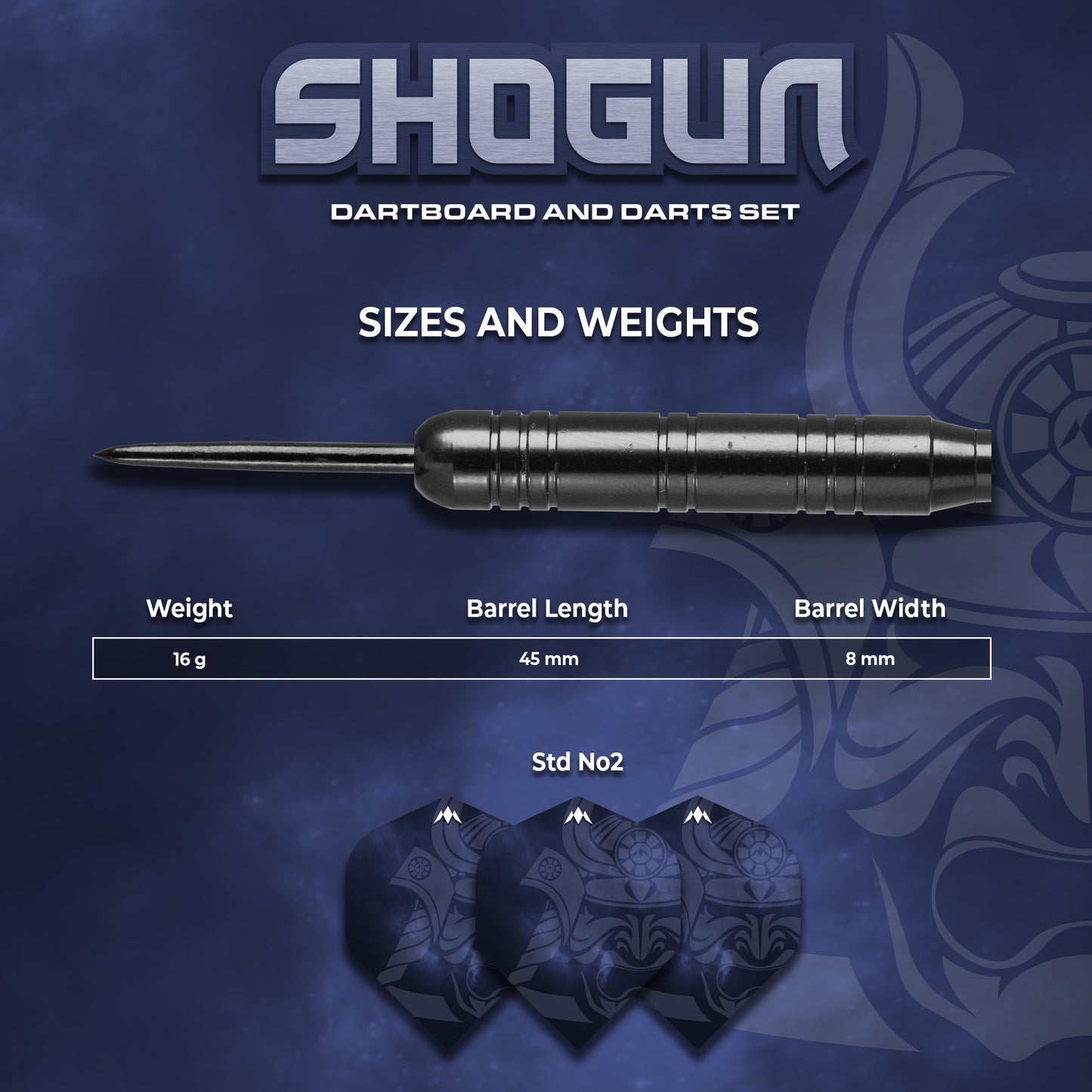 Mission Shogun Dartboard Set