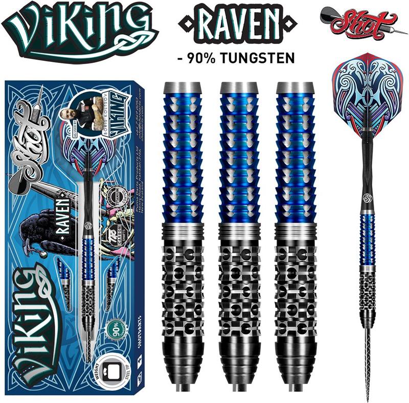 Shot Viking Raven 90% Tungsten Steel Tip Dart