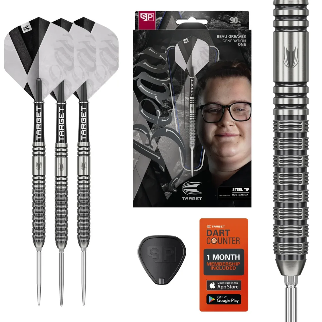 Target Beau Greaves G1 90% Tungsten Steel Tip Darts