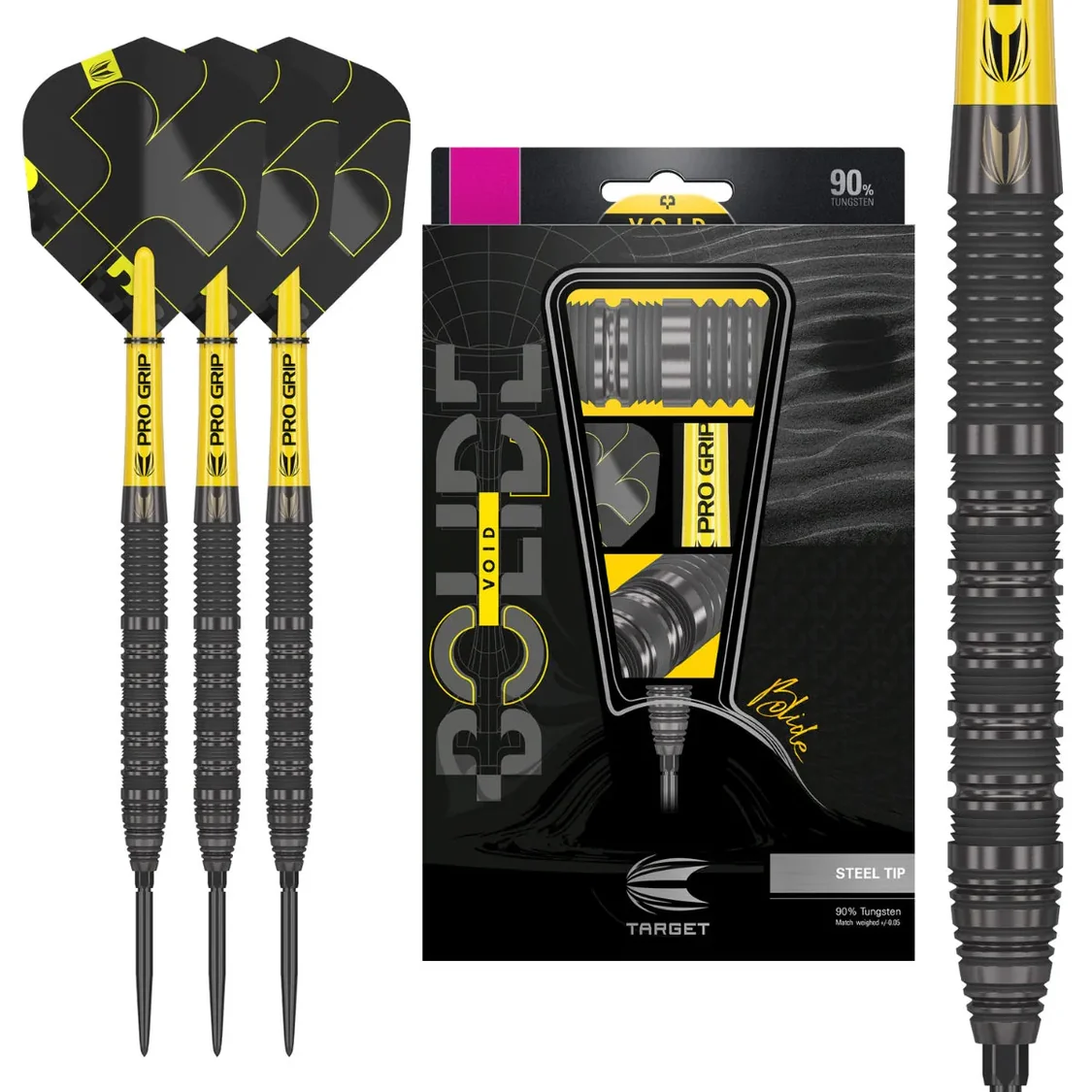 Target Bolide Void 01 90% Tungsten SP Steel Tip Darts