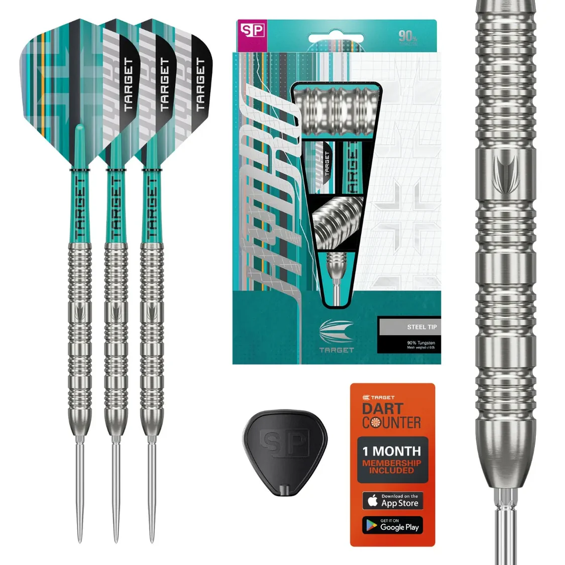 Target Hydro 02 90% Tungsten SP Steel Tip Darts