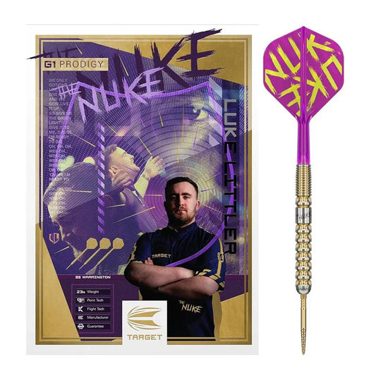 Target Luke Littler G1 Prodigy 90% Tungsten SP Steel Tip Darts