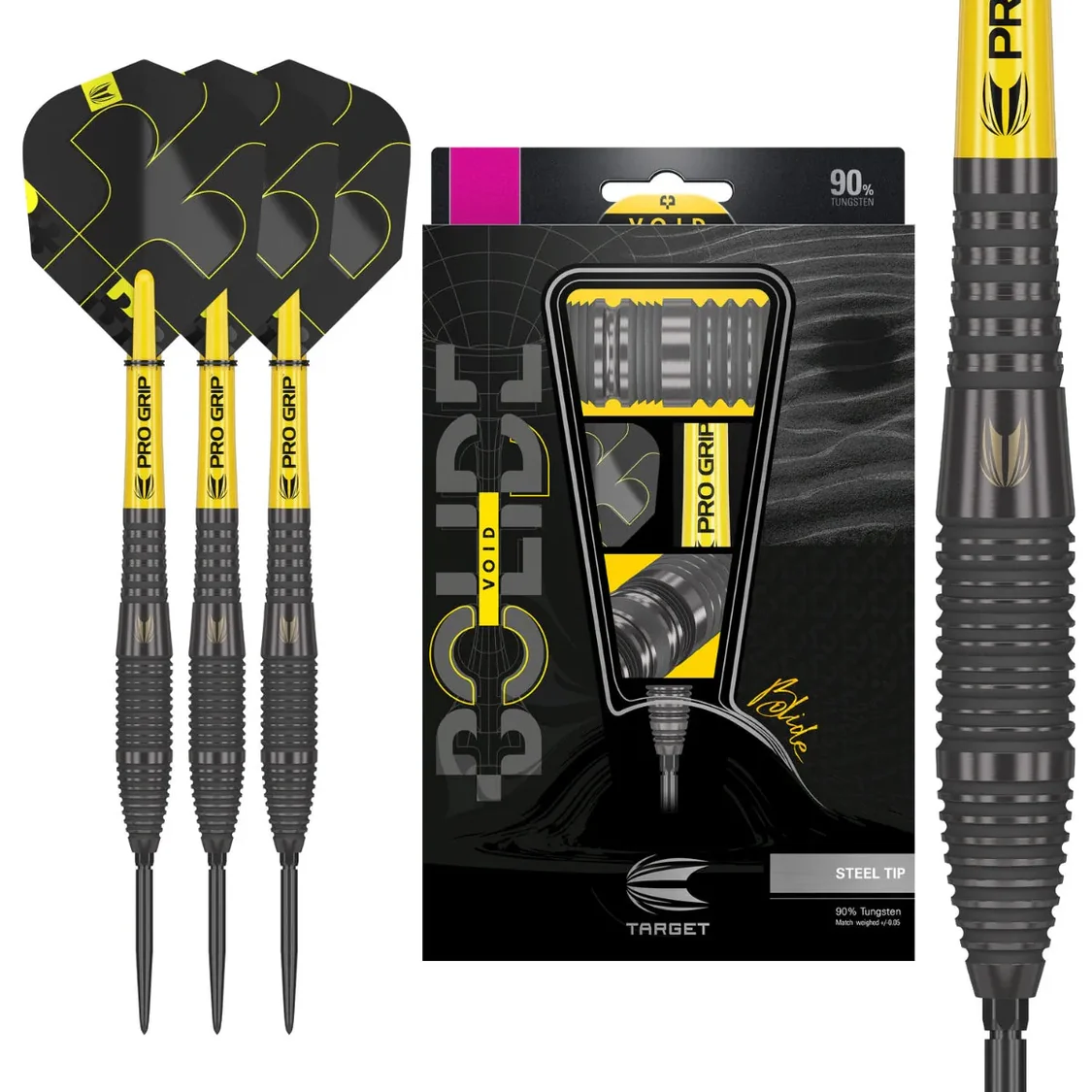 Target Bolide Void 05 90% Tungsten SP Steel Tip Darts