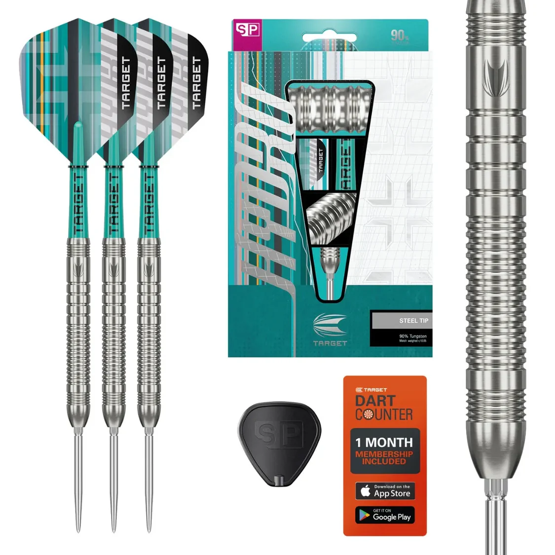 Target Hydro 03 90% Tungsten SP Steel Tip Darts