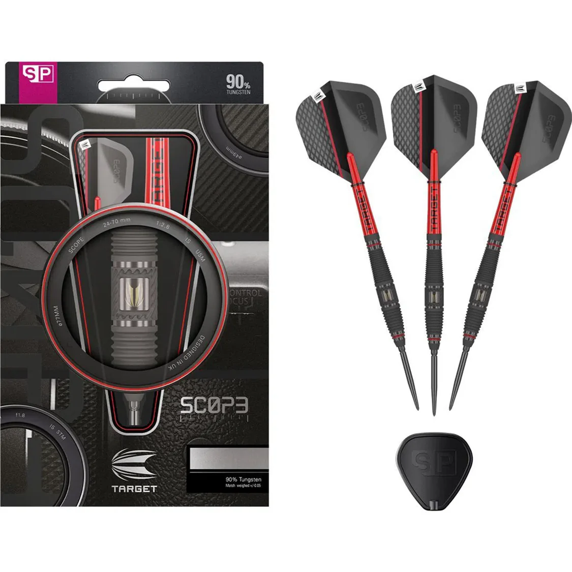 Target Scope 03 90% Tungsten SP Steel Tip Darts