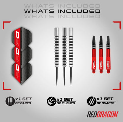 Red Dragon Javelin Black 85% Steel Tip Darts