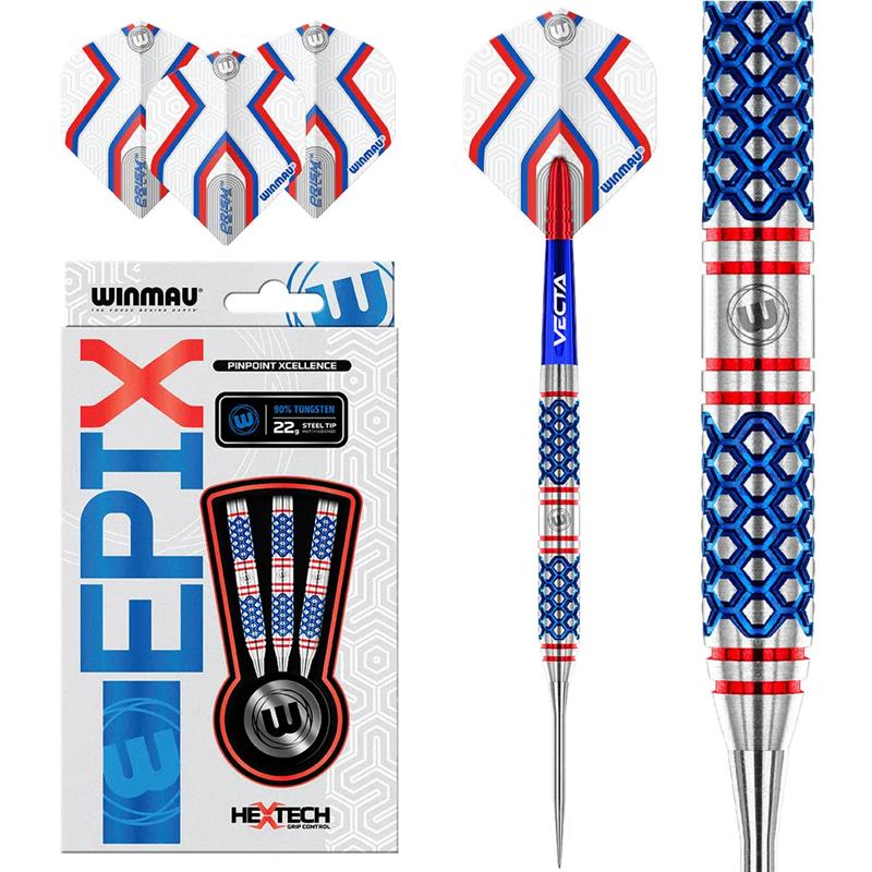 Winmau Epix 90% Tungsten Steel Tip Darts