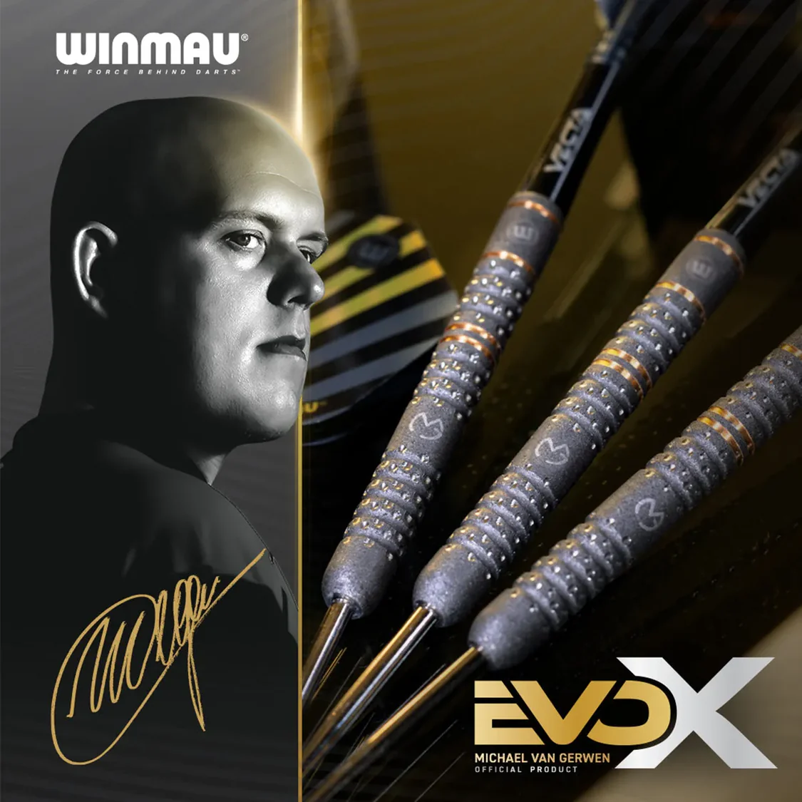 Winmau Michael van Gerwen MvG Evo X 90% Tungsten Steel Tip Darts