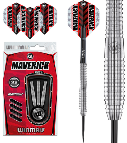 Winmau Maverik 80% Tungsten Steel Tip Darts